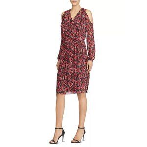 NEW Lauren Ralph Lauren Women's Ayunli Floral Print Cold-Shoulder Dress Size 16W